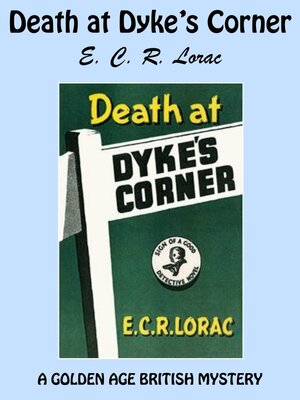cover image of Death at Dyke's Corner